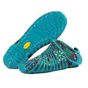 Vibram Men's Turquoise and Multi-Color Sandals